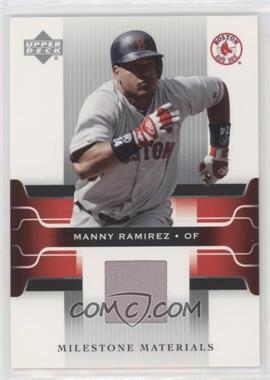 2005 Upper Deck - Milestone Materials #MM-MR - Manny Ramirez