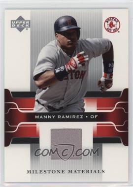 2005 Upper Deck - Milestone Materials #MM-MR - Manny Ramirez