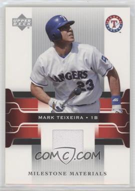 2005 Upper Deck - Milestone Materials #MM-MT - Mark Teixeira