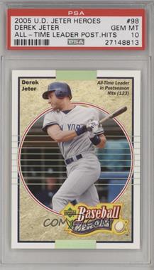 2005 Upper Deck - Multi-Product Insert Derek Jeter Baseball Heroes #98 - Derek Jeter [PSA 10 GEM MT]