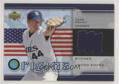 2005 Upper Deck - Origins Jerseys #OR-PE - Jake Peavy