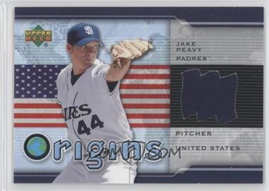2005 Upper Deck - Origins Jerseys #OR-PE - Jake Peavy