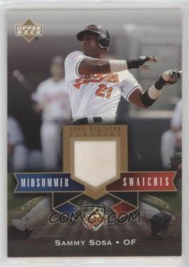 2005 Upper Deck All-Star Classics - Midsummer Swatches #MS-SS - Sammy Sosa