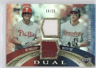 2005 Upper Deck Artifacts - Dual Artifacts - Rainbow #DA-AB - Bobby Abreu, Carlos Beltran /25