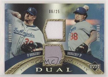 2005 Upper Deck Artifacts - Dual Artifacts - Rainbow #DA-PG - Brad Penny, Eric Gagne /25