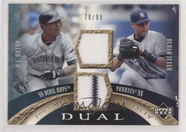 2005 Upper Deck Artifacts - Dual Artifacts #DA-UJ - B.J. Upton, Derek Jeter /99 [EX to NM]