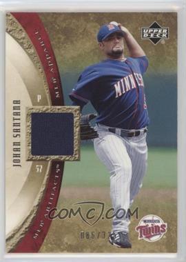 2005 Upper Deck Artifacts - MLB Apparel #MLB-SA - Johan Santana /325