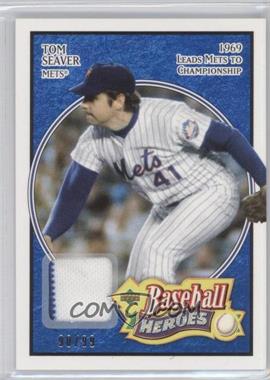 2005 Upper Deck Baseball Heroes - [Base] - Blue Memorabilia #26 - Tom Seaver /99
