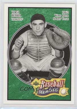 2005 Upper Deck Baseball Heroes - [Base] - Emerald Missing Serial Number #99 - Yogi Berra