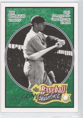 2005 Upper Deck Baseball Heroes - [Base] - Emerald #136 - Joe DiMaggio /199