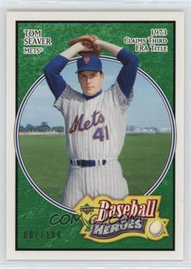 2005 Upper Deck Baseball Heroes - [Base] - Emerald #27 - Tom Seaver /199