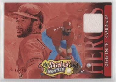 2005 Upper Deck Baseball Heroes - [Base] - Red Memorabilia #50 - Ozzie Smith /99