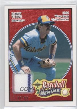 2005 Upper Deck Baseball Heroes - [Base] - Red Memorabilia #62 - Robin Yount /99