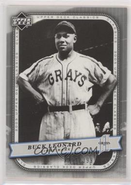 2005 Upper Deck Classics - [Base] - Silver #16 - Buck Leonard /399