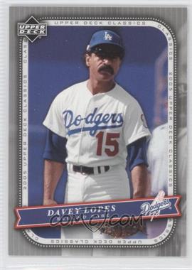 2005 Upper Deck Classics - [Base] - Silver #25 - Davey Lopes /399