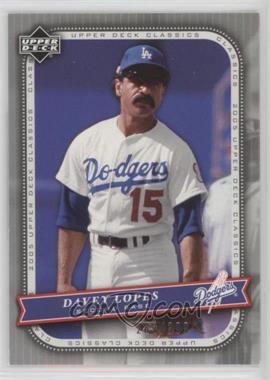 2005 Upper Deck Classics - [Base] - Silver #25 - Davey Lopes /399