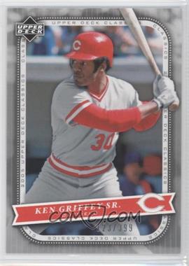 2005 Upper Deck Classics - [Base] - Silver #61 - Ken Griffey Sr. /399