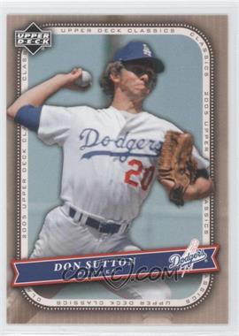 2005 Upper Deck Classics - [Base] #27 - Don Sutton