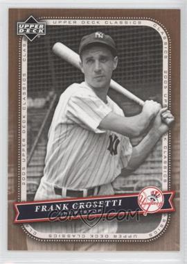2005 Upper Deck Classics - [Base] #36 - Frank Crosetti