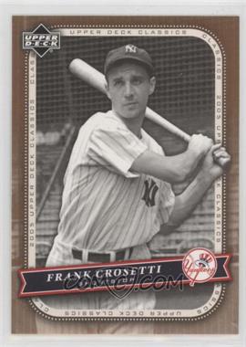 2005 Upper Deck Classics - [Base] #36 - Frank Crosetti