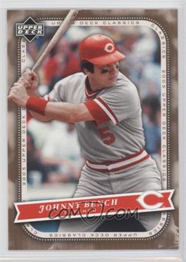 2005 Upper Deck Classics - [Base] #56 - Johnny Bench