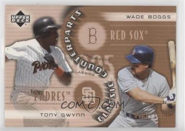 2005 Upper Deck Classics - Classic Counterparts #CC-GB - Tony Gwynn, Wade Boggs /1999