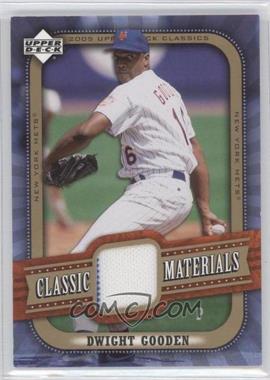 2005 Upper Deck Classics - Classic Materials #MA-DG - Dwight Gooden