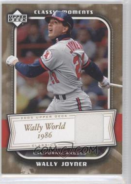 2005 Upper Deck Classics - Classic Moments - Materials #CM-WJ - Wally Joyner