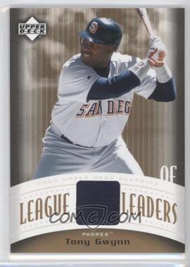 2005 Upper Deck Classics - League Leaders - Materials #LL-TG - Tony Gwynn