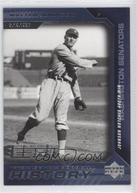 2005 Upper Deck ESPN - This Day in Baseball History #BH-17 - Walter Johnson