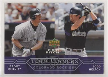 2005 Upper Deck First Pitch - [Base] #270 - Team Leaders - Jeromy Burnitz, Todd Helton