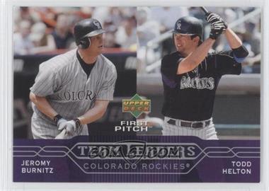 2005 Upper Deck First Pitch - [Base] #270 - Team Leaders - Jeromy Burnitz, Todd Helton