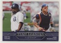 Team Leaders - Dmitri Young, Ivan Rodriguez [EX to NM]