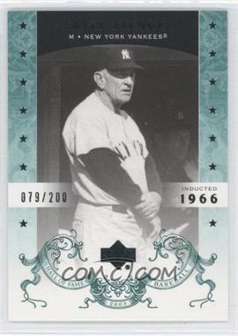 2005 Upper Deck Hall of Fame - [Base] - Green #13 - Casey Stengel /200