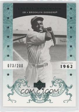 2005 Upper Deck Hall of Fame - [Base] - Green #36 - Jackie Robinson /200