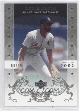 2005 Upper Deck Hall of Fame - [Base] - Silver #54 - Ozzie Smith /99