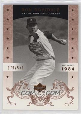 2005 Upper Deck Hall of Fame - [Base] #18 - Don Drysdale /550