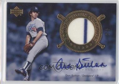 2005 Upper Deck Hall of Fame - Cooperstown Calling - Gold Material Autographs #CO-DS1 - Don Sutton /5