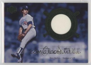 2005 Upper Deck Hall of Fame - Cooperstown Calling - Green Material Autographs #CO-DS1 - Don Sutton /15