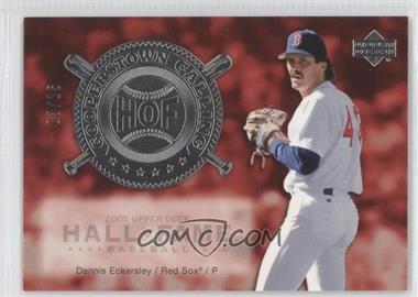 2005 Upper Deck Hall of Fame - Cooperstown Calling - Silver #CO-DE1 - Dennis Eckersley /15