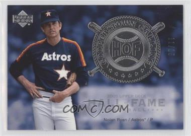 2005 Upper Deck Hall of Fame - Cooperstown Calling - Silver #CO-NR4 - Nolan Ryan /15