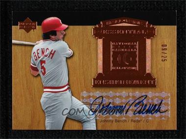 2005 Upper Deck Hall of Fame - Essential Enshrinement - Autographs #EE-BE1 - Johnny Bench /25