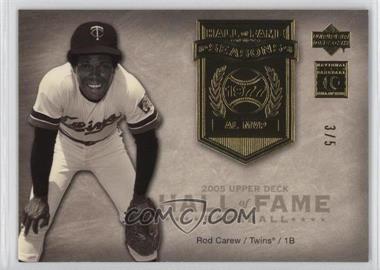 2005 Upper Deck Hall of Fame - Seasons - Gold #HFS-RC1 - Rod Carew /5