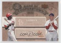 Lou Brock, Stan Musial #/50