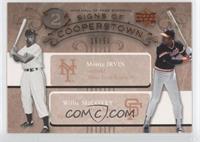 Monte Irvin, Willie McCovey #/50