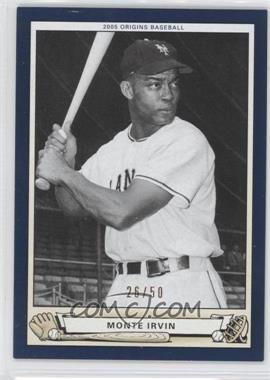 2005 Upper Deck Origins - [Base] - Blue #122 - Monte Irvin /50