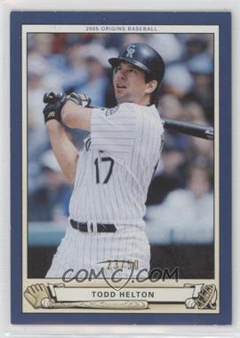 2005 Upper Deck Origins - [Base] - Blue #69 - Todd Helton /50 [EX to NM]