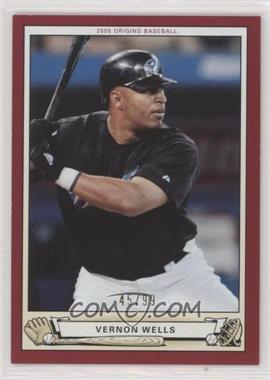 2005 Upper Deck Origins - [Base] - Red #16 - Vernon Wells /99