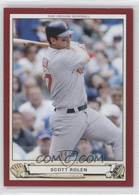 2005 Upper Deck Origins - [Base] - Red #75 - Scott Rolen /99