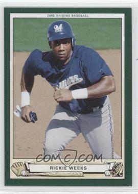 2005 Upper Deck Origins - [Base] #184 - Rickie Weeks